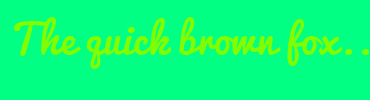 Image with Font Color 82FC00 and Background Color 00FF83